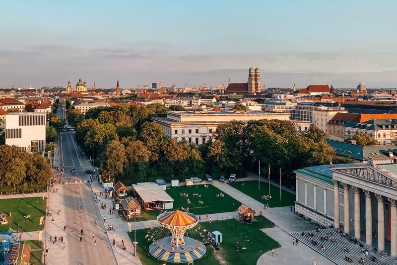 Ausblick über München